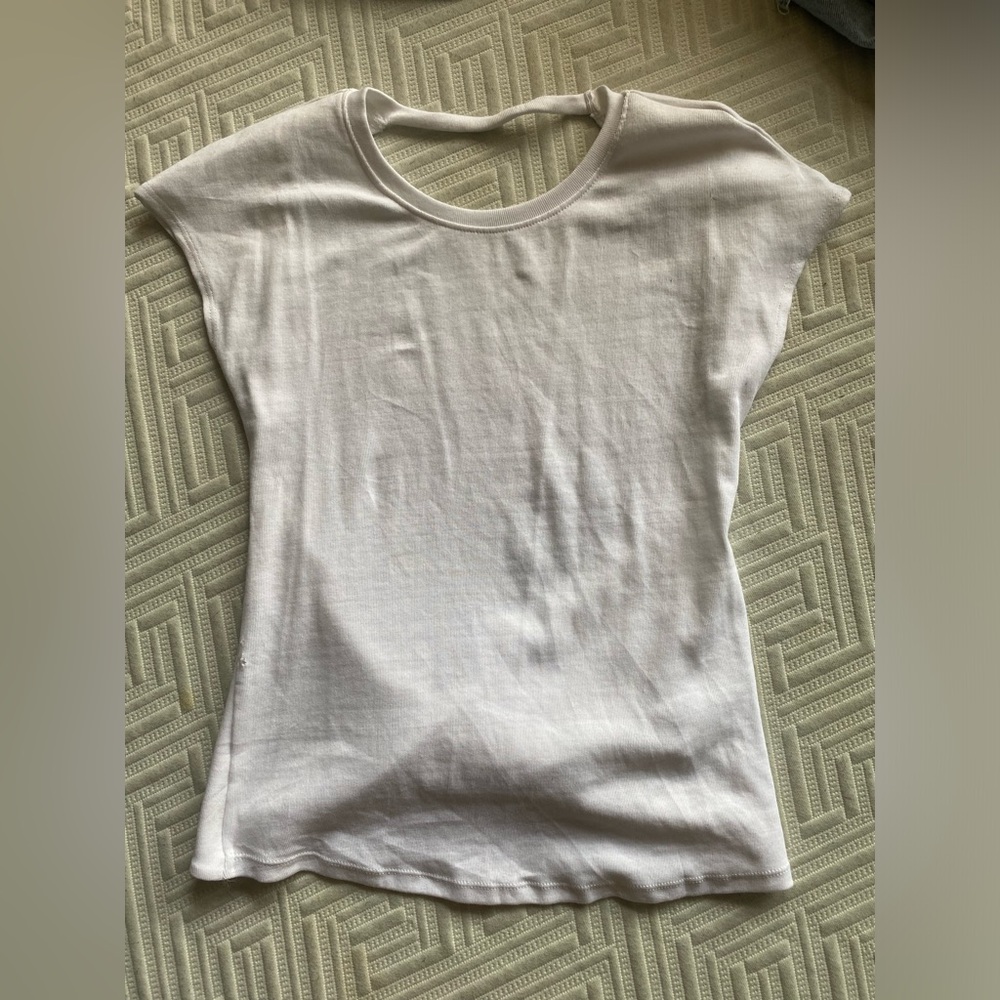 White Zara backless tank top